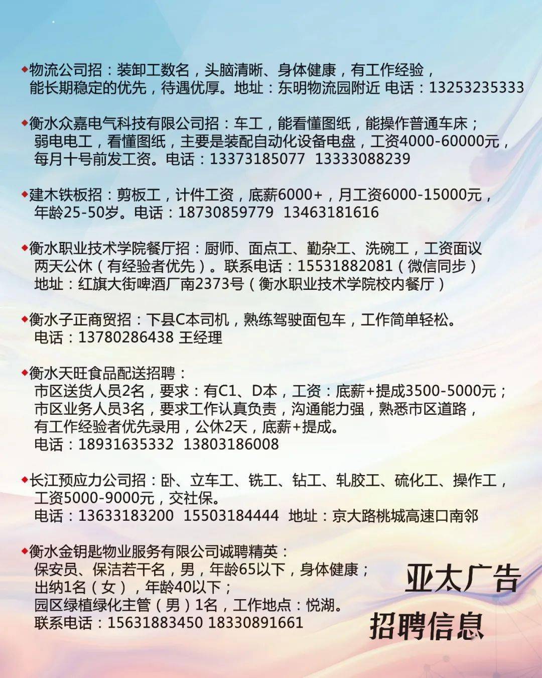 阳信巨久能源最新招聘启事